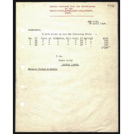 Letter to Secretaries from Rev. W. Lawry
