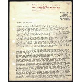 Letter to Rev. Dr. Beecham from Rev. W. Woon