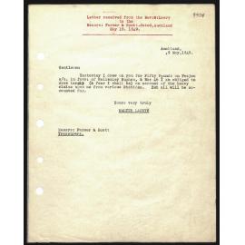 Letter to Messrs. Farmer and Scott from Rev. W. Lawry