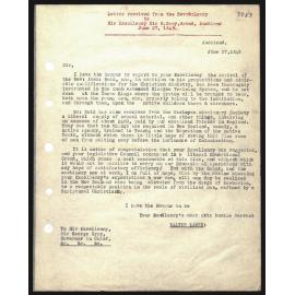 Letter to Sir George Grey from Rev. W. Lawry