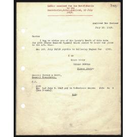 Letter to Messrs. Farmer and Scott from Rev. W. Lawry