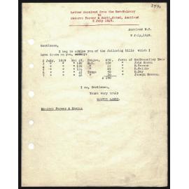 Letter to Secretaries from Rev. T. Buddle