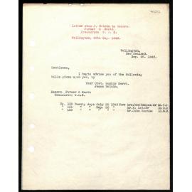 Letter to Messrs. Farmer and Scott from J. Watkin