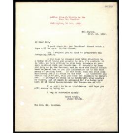 Letter to Rev. Dr. Beecham from J. Watkin