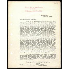 Letter to Secretaries from J. Watkin