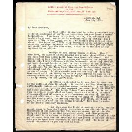 Letter to Secretaries from Rev. W. Lawry
