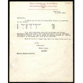 Letter to Secretaries from Rev. W. Lawry