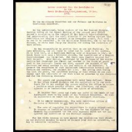 Letter to Rev. Dr. Beecham from Rev. T. Buddle
