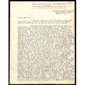 Letter to Rev. Dr. Beecham from Rev. J. H. Fletcher