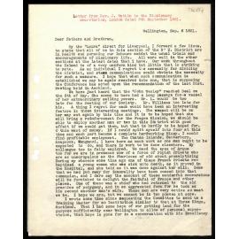 Letter to Missionary Secretaries from Rev. J. Watkin