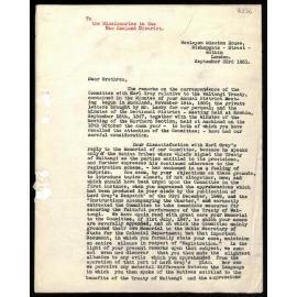 Letter to Missionaries in the New Zealand District from John Beecham