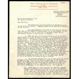 Letter to N.Z. Missionaries from Secretaries