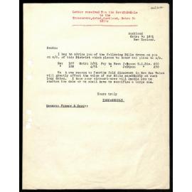 Letter to Treasurers from Rev. T. Buddle