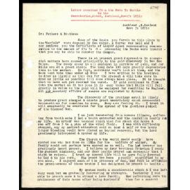 Letter to Secretaries from Rev. T. Buddle