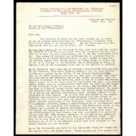 Letter to Rev. Samuel Jackson from Rev. T. Buddle, J. Fletcher, A Reid