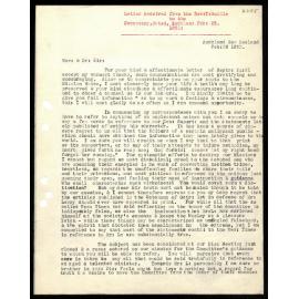 Letter to Secretaries from Rev. T. Buddle