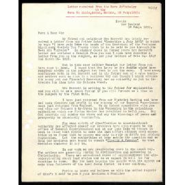 Letter to Rev. E. Hoole from Rev. J. Whiteley