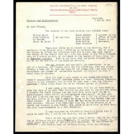 Letter to Rev. Dr. Beecham from Rev. W. Lawry