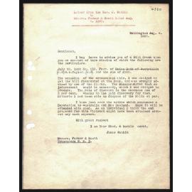 Letter to Messrs. Farmer and Scott from Rev. J. Watkin