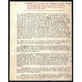 Memorandum, no names