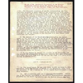 “Report of Deputation on Finances of the New Zealand, Tonga, Fiji Districts”