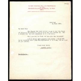 Letter to Rev. E. Hoole from Rev. W. Lawry