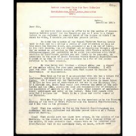 Letter to Rev. G. Osborne from Rev. G. Smales