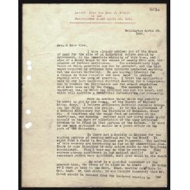 Letter to Secretaries from Rev. J. Watkin