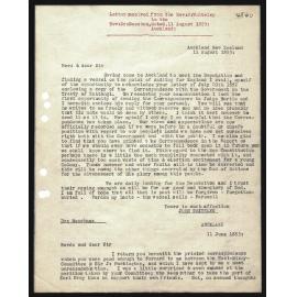 Letter to Rev. Dr. Beecham from Rev. J. Whiteley