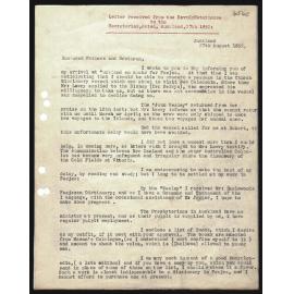 Letter to Secretaries from Rev. S. Waterhouse