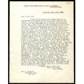 Letter to Rev. G. Osborne from James Buller