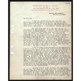 Letter to Rev. E. Hoole from Rev. S. Ironside