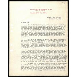 Letter to Rev. E. Hoole from S. Ironside