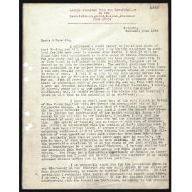 Letter to Rev. G. Osborne from Rev. J. Buller