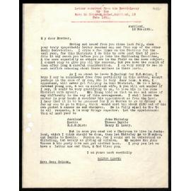 Letter to Rev. G. Osborne from Rev. W. Lawry
