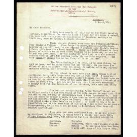 Letter to Secretaries from Rev. W. Lawry