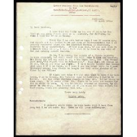 Letter to Rev. E. Hoole from Rev. W. Lawry