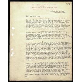 Letter to Secretaries from Rev. S. Ironside