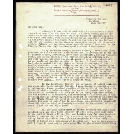 Letter to Rev. G. Osborne from Rev. R. B. Lyth
