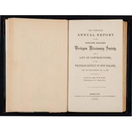 The Thirtieth Annual Report of the Auckland Auxiliary Wesleyan Missionary Society with a List of Contributions in the Northern District of New Zealand for the Year Ending December 31, 1874