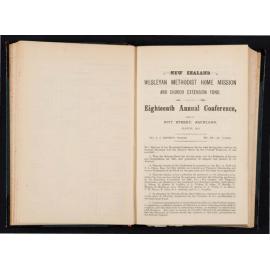 New Zealand Wesleyan Home Mission and Church Extension Fund - Eighteenth Annual Conference held in Pitt Street, Auckland, March 1891 [Annual Report]