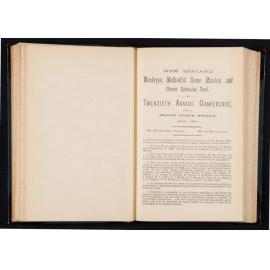New Zealand Wesleyan Home Mission and Church Extension Fund - Twentieth Annual Conference held in Trinity Church, Dunedin, March 1893 [Annual Report]