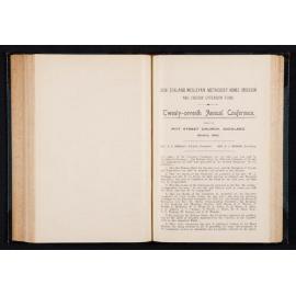 New Zealand Wesleyan Home Mission and Church Extension Fund - Twenty-Seventh Annual Conference held in Pitt Street Church, Auckland, March 1900 [Annual Report]