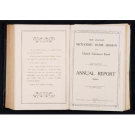Annual Report (New Series) of the New Zealand Methodist Home Mission and Church Extension Fund with a Survey of the Field for the Year Ending December 31st, 1910