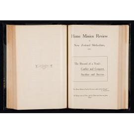 Home Mission Review of New Zealand Methodism 1915 [containing] The Annual Report of the Home Mission and Church Extension Fund of New Zealand Methodism, For the Year 1915
