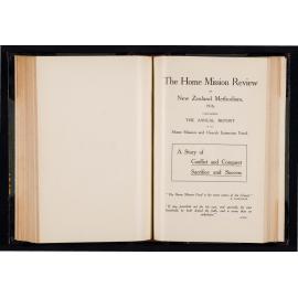 The Home Mission Review of New Zealand Methodism 1916 containing The Annual Report of its Home Mission and Church Extension Fund 