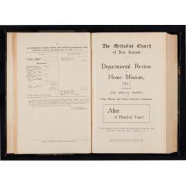The Methodist Church of New Zealand Departmental Review of Home Missions 1921 containing The Annual Report of its Home Mission and Church Extension Department