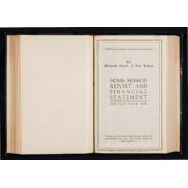 The Methodist Church of New Zealand Home Mission Report and Financial Statement For the Year 1925