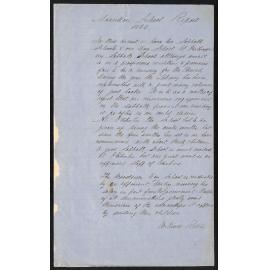 Manukau Circuit – Manukau School Report by Rev. William Rowse 