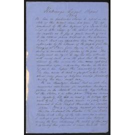 Hokianga Circuit – Hokianga Circuit Report by Rev. William Rowse
